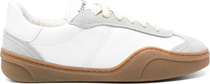 Panelled-Design Leather Sneakers