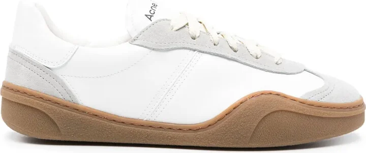 Panelled-Design Leather Sneakers