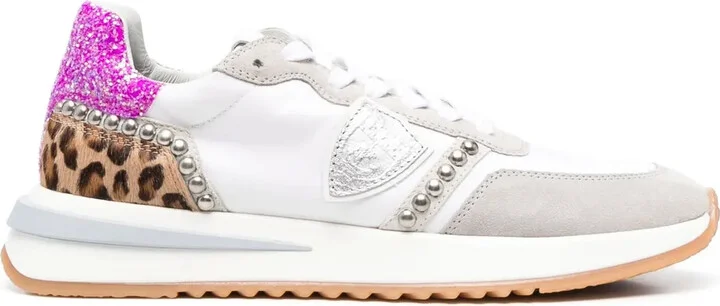 Panelled-Design Low-Top Sneakers