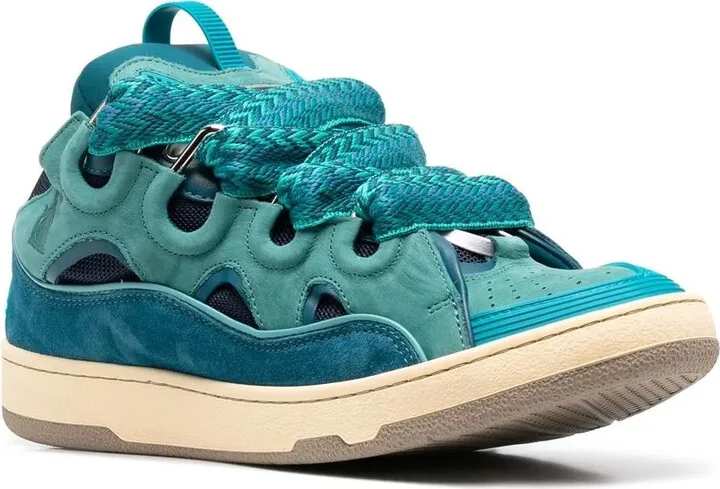 Panelled-Detail Lace-Up Sneakers - Image 2