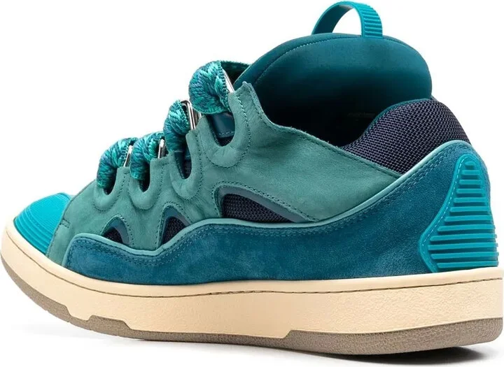 Panelled-Detail Lace-Up Sneakers - Image 3