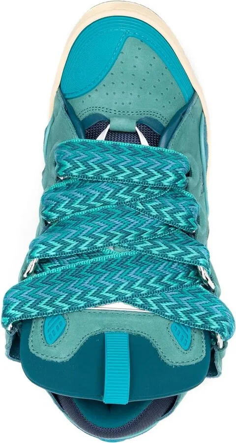 Panelled-Detail Lace-Up Sneakers - Image 4
