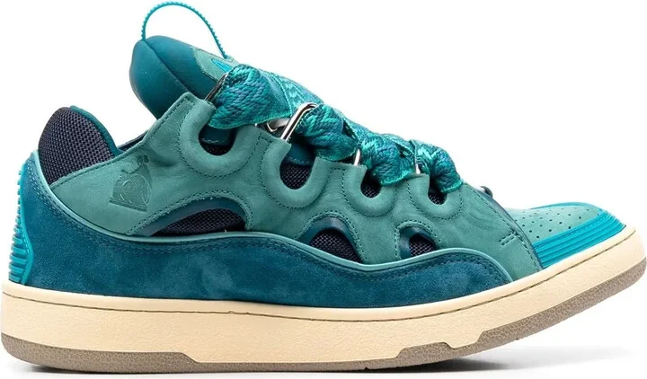 Panelled-Detail Lace-Up Sneakers