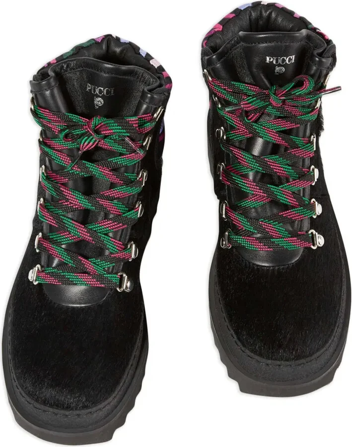 Panelled Fur Ankle Boots - Image 3