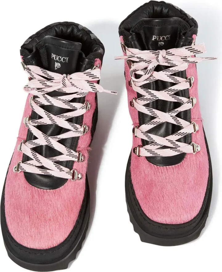 Panelled Fur Ankle Boots - Image 3