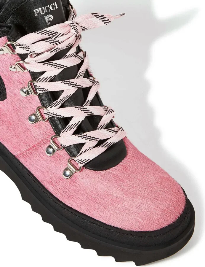 Panelled Fur Ankle Boots - Image 5