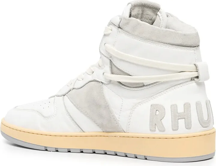 Panelled Hi-Top Sneakers - Image 3