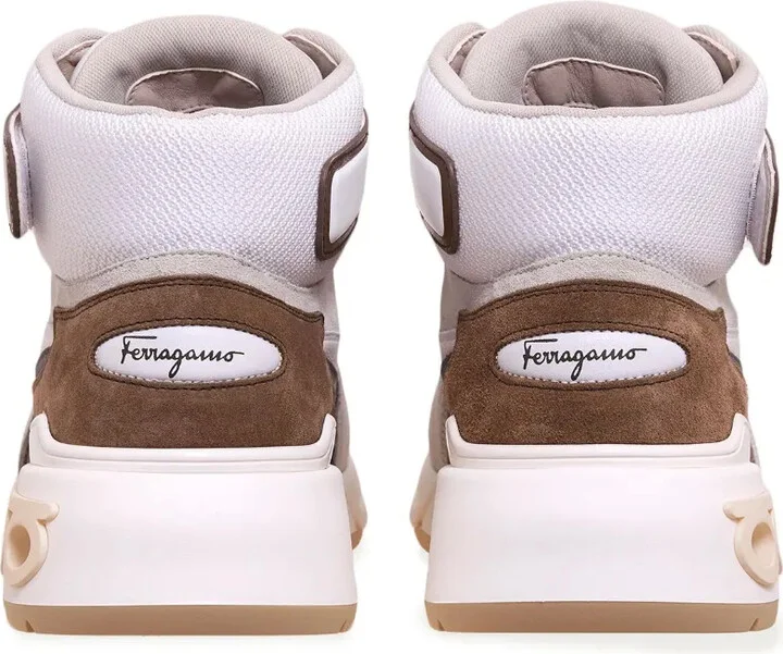 Panelled Hi-Top Sneakers - Image 3