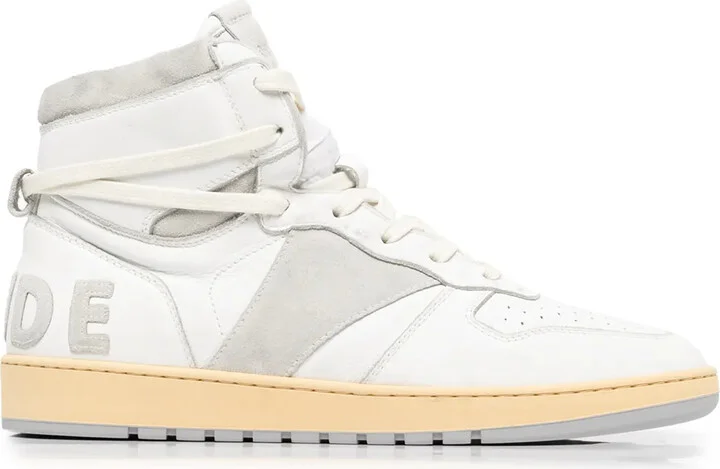 Panelled Hi-Top Sneakers