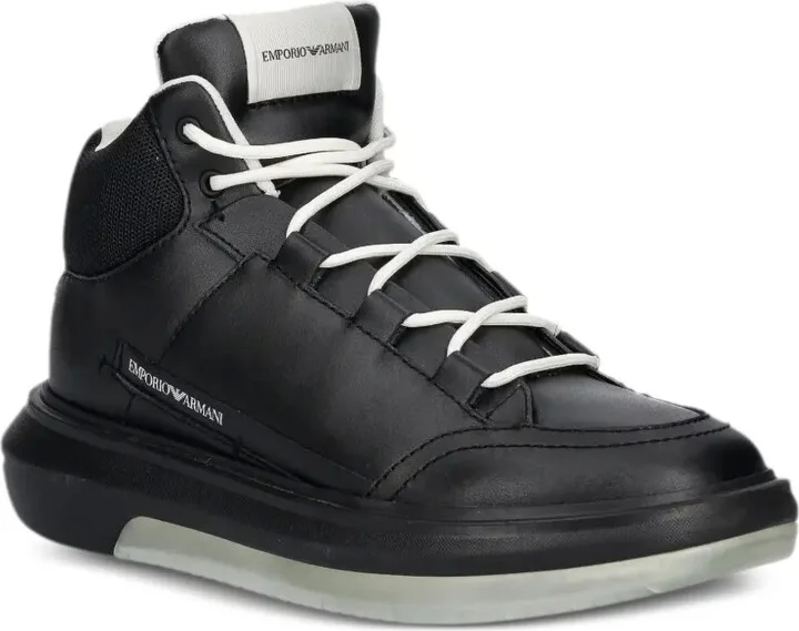 Panelled High-Top Sneakers - Image 2