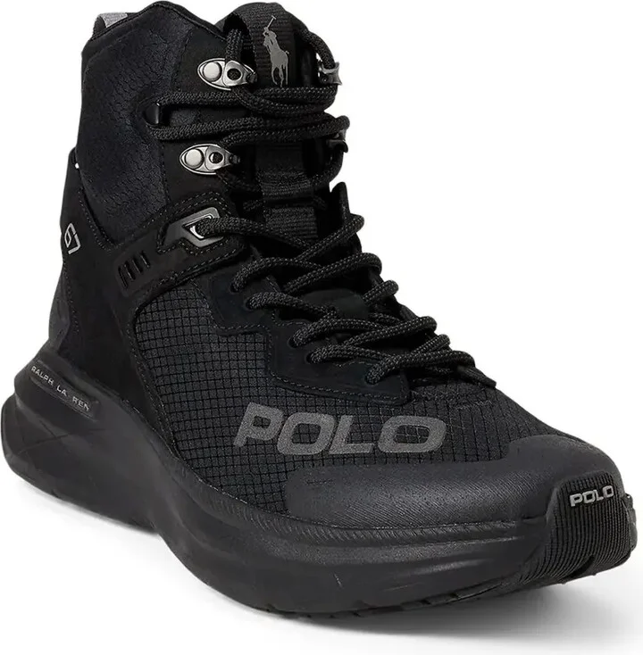Panelled High-Top Sneakers - Image 2