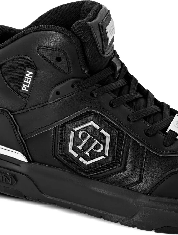Panelled High-Top Sneakers - Image 2