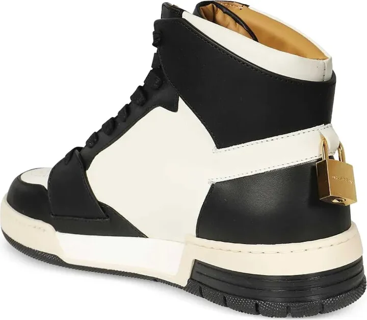 Panelled High-Top Sneakers - Image 3
