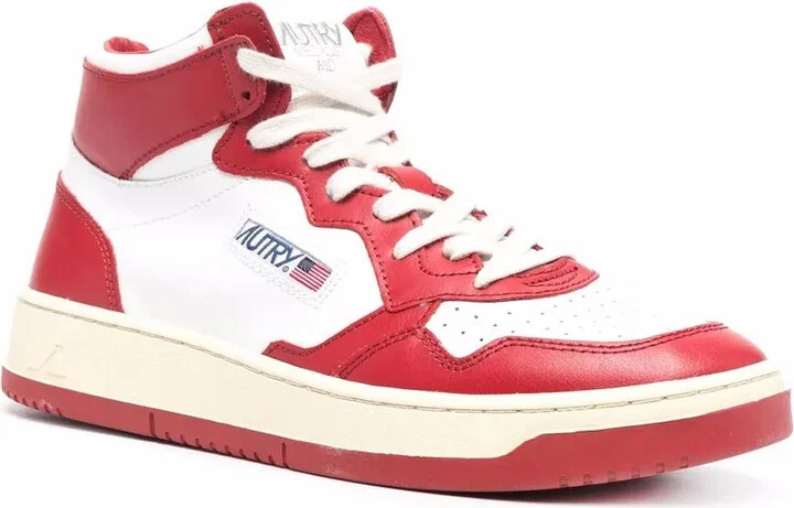 Panelled High-Top Sneakers - Image 2