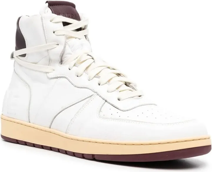 Panelled High-Top Sneakers - Image 2