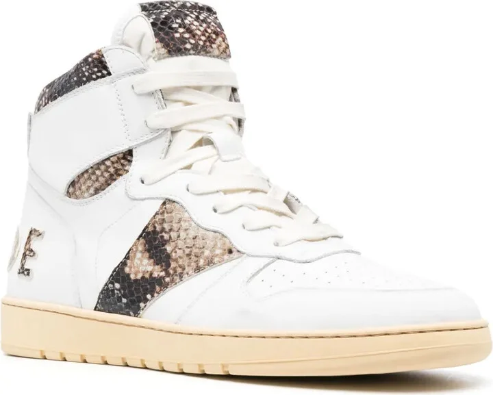 Panelled High-Top Sneakers - Image 2