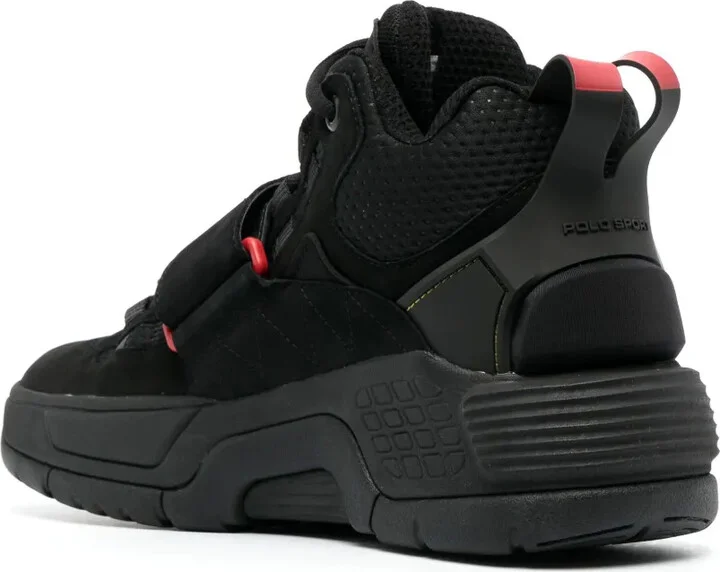 Panelled High-Top Sneakers - Image 3
