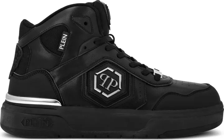 Panelled High-Top Sneakers