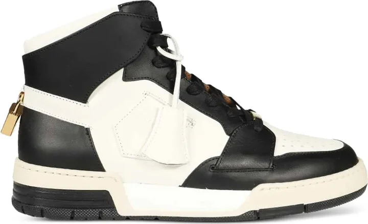 Panelled High-Top Sneakers