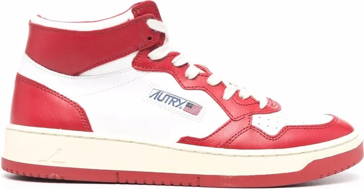 Panelled High-Top Sneakers