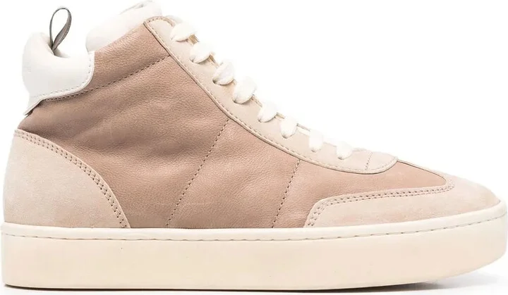 Panelled High-Top Sneakers