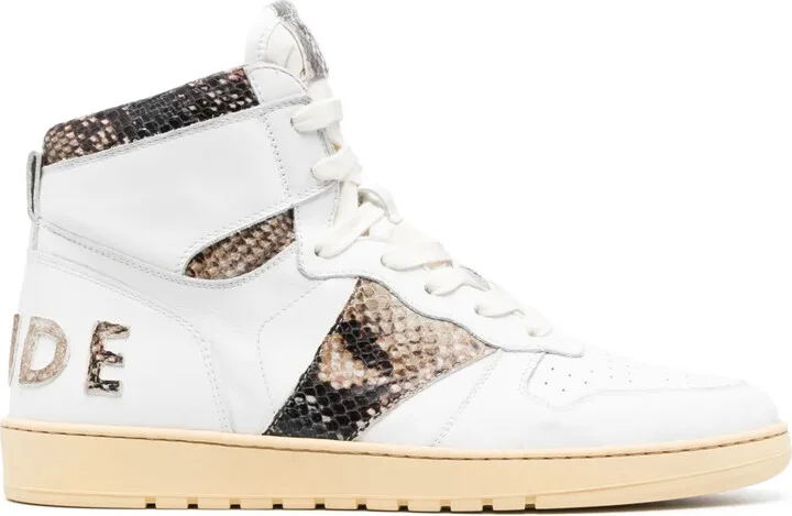Panelled High-Top Sneakers