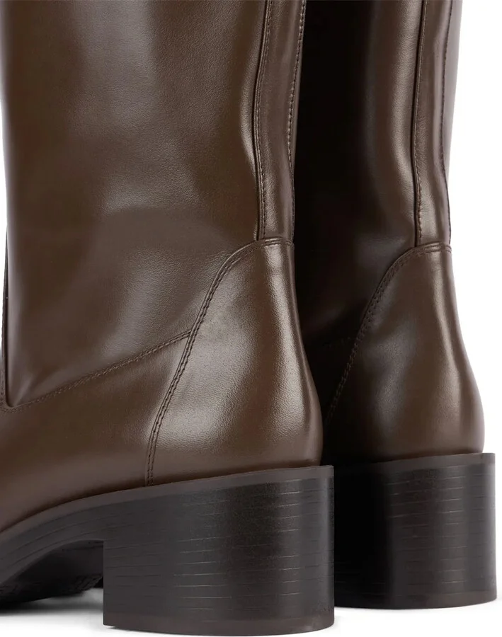 Panelled Knee-Length Boots - Image 5