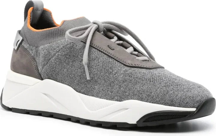 Panelled Knitted Sneakers - Image 2