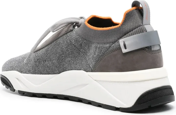 Panelled Knitted Sneakers - Image 3