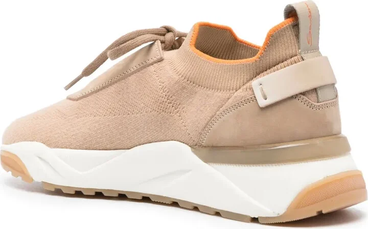 Panelled Knitted Sneakers - Image 3