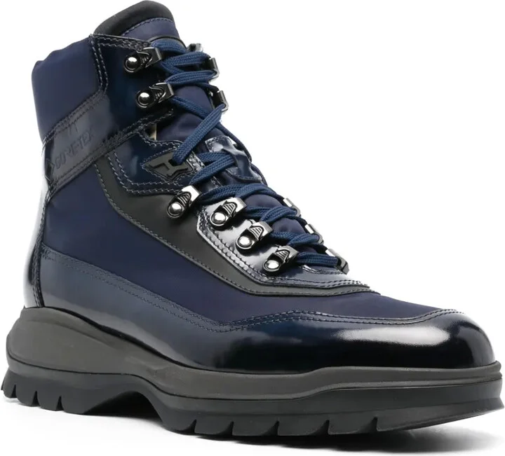 Panelled Lace-Up Boots - Image 2