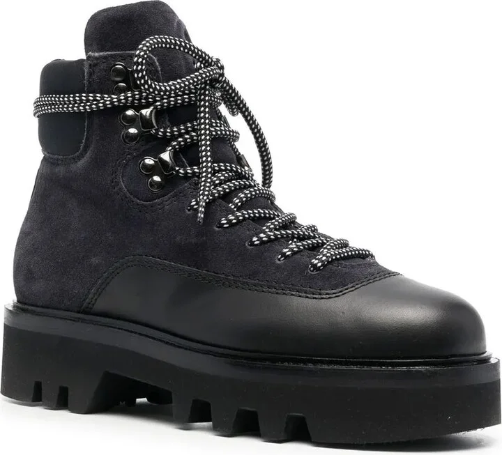 Panelled Lace-Up Boots - Image 2