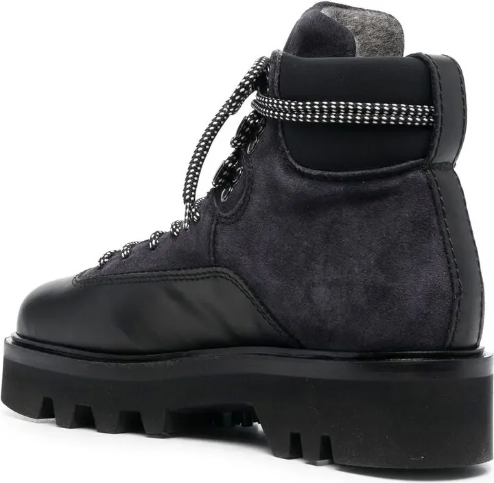 Panelled Lace-Up Boots - Image 3