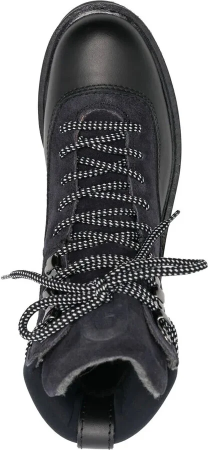 Panelled Lace-Up Boots - Image 4