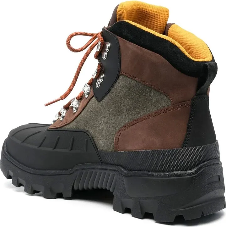 Panelled Lace-Up Boots - Image 3