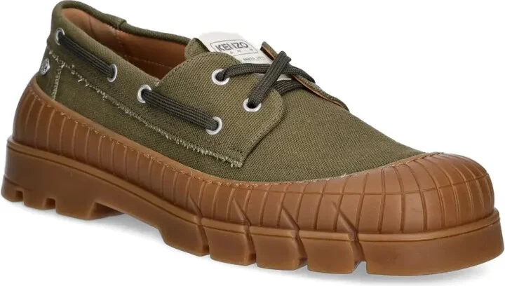 Panelled Lace-Up Loafers - Image 2