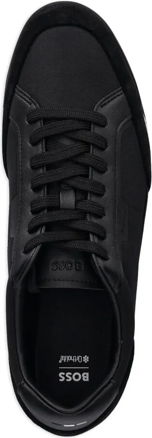 Panelled Lace-Up Low-Top Sneakers - Image 3