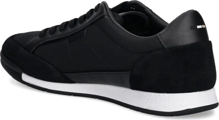 Panelled Lace-Up Low-Top Sneakers - Image 5