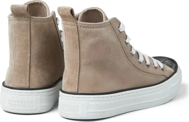 Panelled Lace-Up Sneakers - Image 3