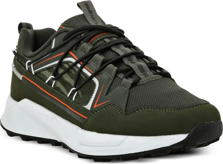 Panelled Lace-Up Sneakers - Image 2
