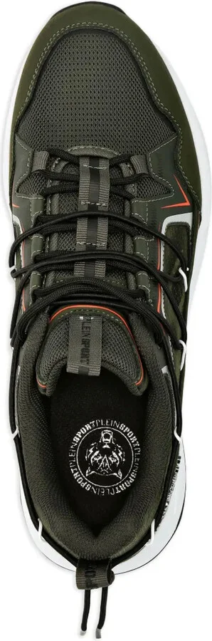 Panelled Lace-Up Sneakers - Image 4