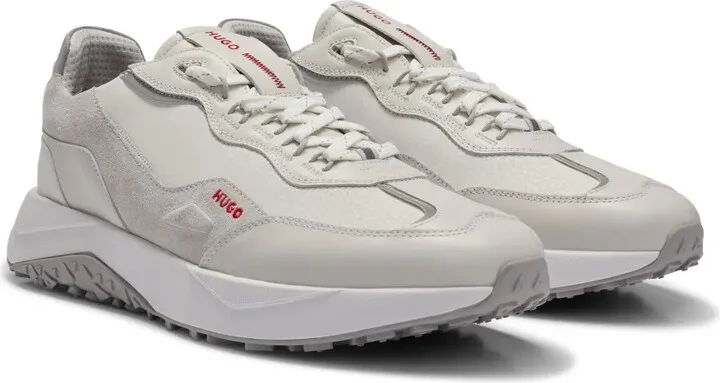 Panelled Lace-Up Sneakers - Image 2
