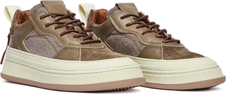 Panelled Lace-Up Sneakers - Image 2