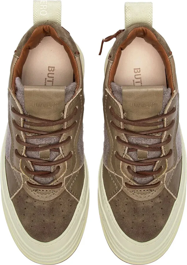 Panelled Lace-Up Sneakers - Image 5