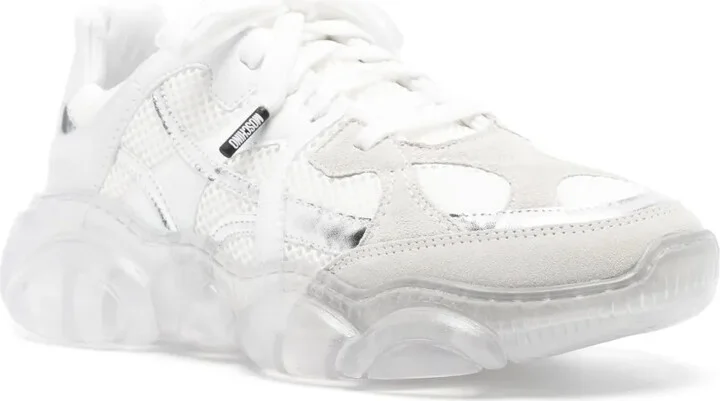 Panelled Lace-Up Sneakers - Image 2