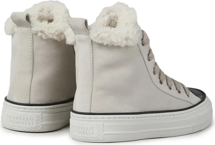 Panelled Lace-Up Sneakers - Image 3