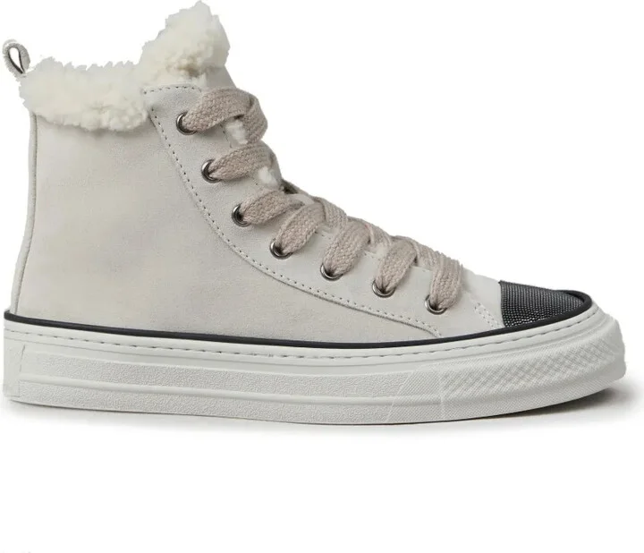 Panelled Lace-Up Sneakers - Image 5