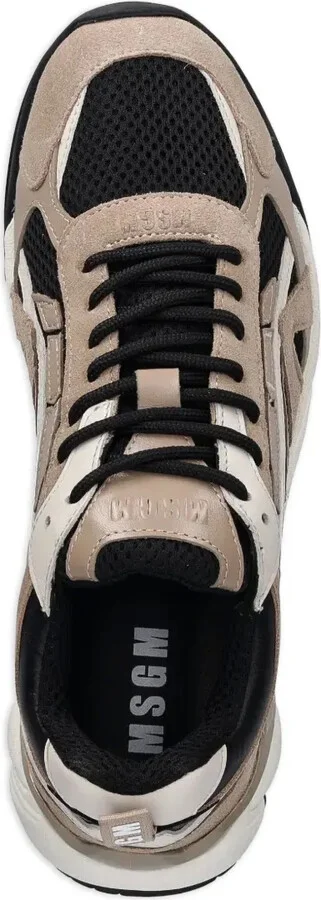 Panelled Lace-Up Sneakers - Image 4