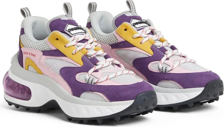 Panelled Lace-Up Sneakers - Image 2