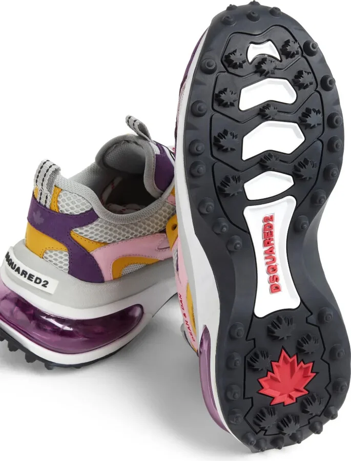 Panelled Lace-Up Sneakers - Image 4